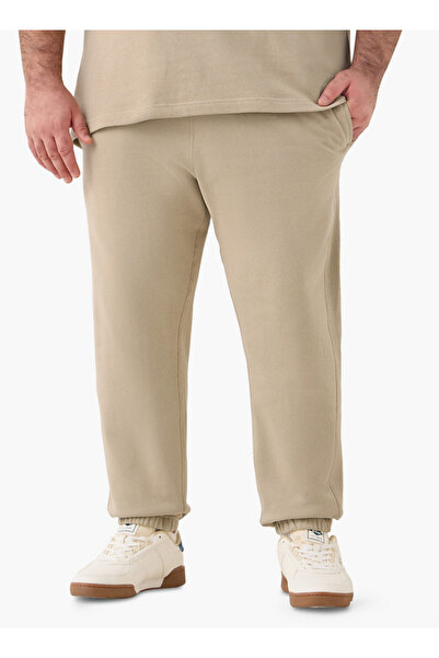 FAV بنطلون رياضي بخصر مرن ومقاس كبير مع جيوب