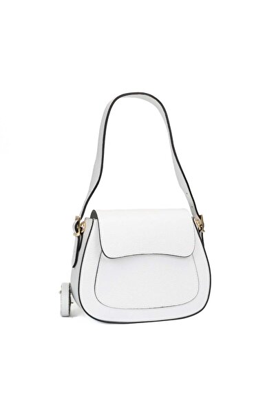 Posete Fagaras Pauline Leather Purse - White, Casual Bag Made of Genuine Leather, Handbag, Bags