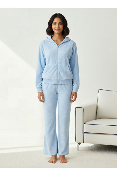 FAV طقم بيجامة مكون من جاكيت بغطاء رأس وبنطال