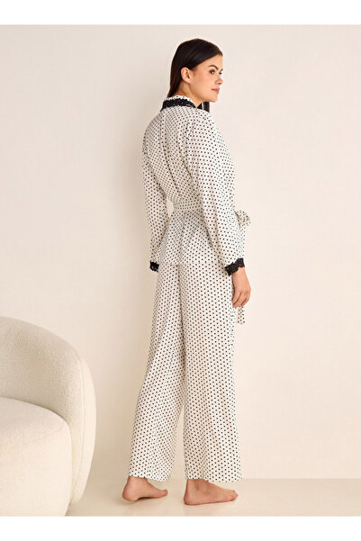 FAV Polka Dot Print Shirt and Pyjama Set