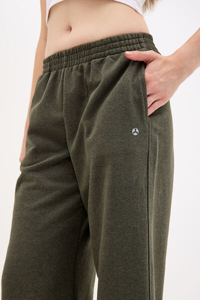 Pulsar Βασικό φούτερ με φαρδύ πόδι χακί