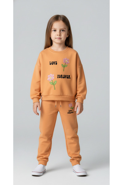 ALG Girl's Suit with Flower Embroidery Detail