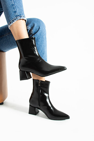 DUXAL SHOES Blyana Pointed Toe Thick Heeled Women's Boots