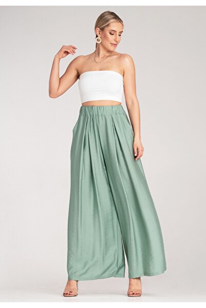 Figl Women's high waist wide leg pants mint M1158 one size fits all