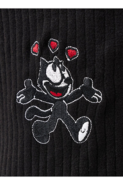 SP Characters Mid-Rise Polyester Blend Track Pants with Felix Embroidery