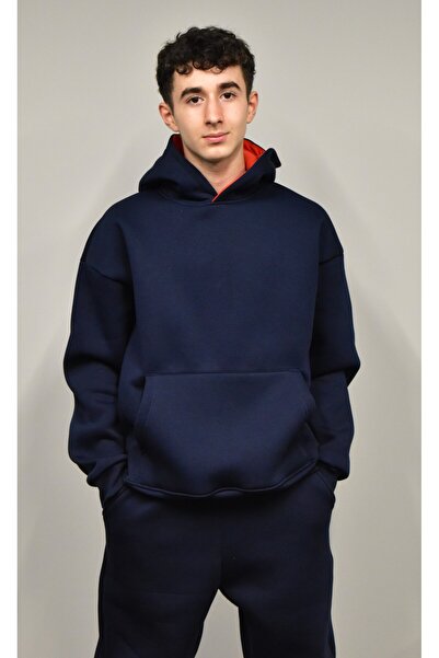 Banadamoda Unisex Relax Fit Cotton 3 Thread Soft Textured Fleece Inside Ka Hooded Tracksuit Set