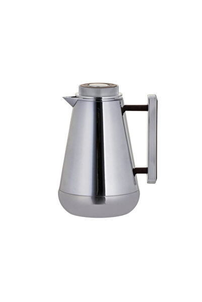 ALSAIF ترمس ليليا للقهوة او الشاي من السيف / تصميم أنيق يناسب جميع الأذواق 1.3 لتر كروم خشبي