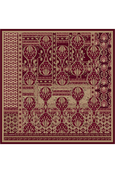 Armine 100% Twill Silk Scarf 7932D (t) (Nostalji̇)-52