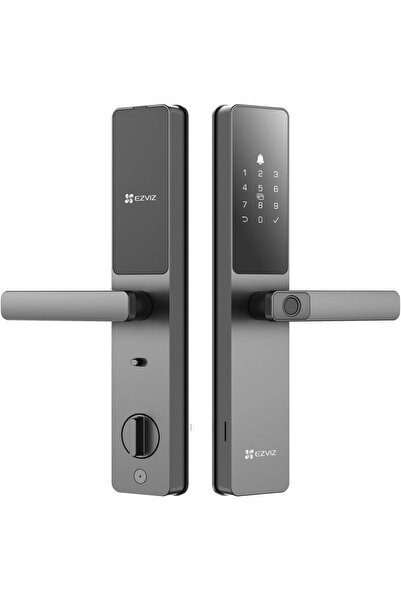 EZVIZ قفل ذكي DL05، قفل باب دخول بدون مفتاح 7 في 1 (DL05-رمادي، 6068 مورتيز)