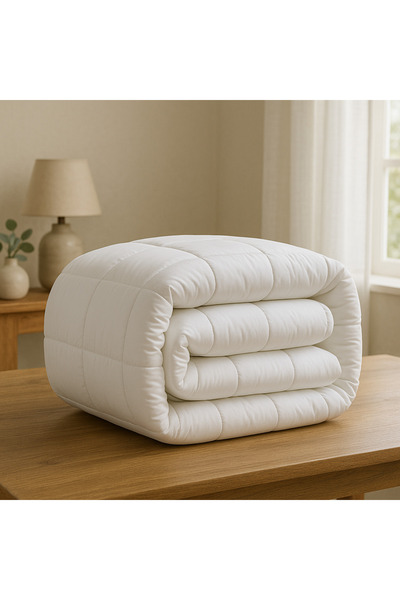 OEM Warm Microfiber Quilt for Winter – Comfort Collection, size 220x200 cm, white