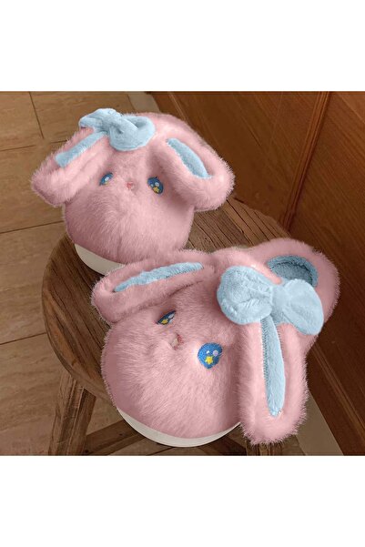 OEM Fluffy and warm slippers for children, funny rabbit pattern, C106
