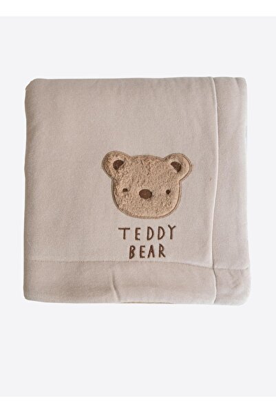 kitikate Teddy Bear Blanket Beige