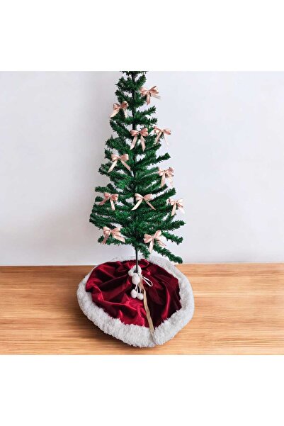 MODA NUR 12 τεμάχια ροζ, ασημί κορδέλα με φιόγκο από χριστουγεννιάτικο δέντρο, διακοσμητικά στολίδια για το χριστουγεννιάτικο πάρτι της Πρωτοχρονιάς