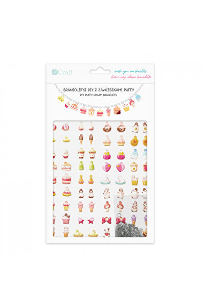 dp Craft Brățări pufoase cu talismane - SWEETIES