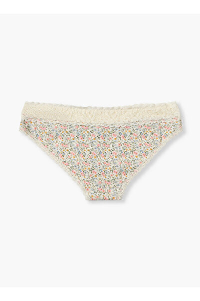 FAV Briefs with Lace Trim and Heart Print