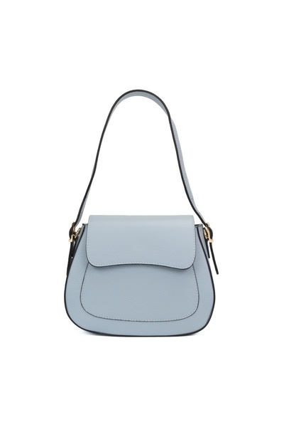 Posete Fagaras Pauline Leather Purse - Blue, Casual Bag Made of Genuine Leather, Handbag, Bags
