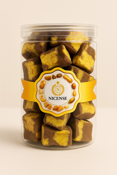 nicense Freeze-Dried Ice Cream Bites, Banana with Chocolate Flavour 100g - Crunchy No Melt Snack