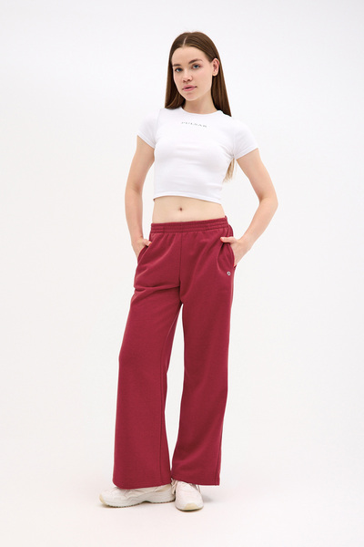 Pulsar Βασικό παντελόνι με φαρδιά πόδια κόκκινο