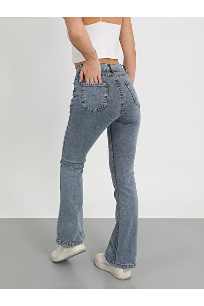 viking's line BUZ MAVİ İSPANYOL JEANS PANTOLON YENİ SEZON 2026