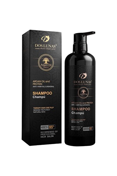 DOS LUNAS شامبو الأرغان والبروتين – 900 مل