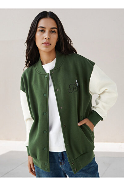 SP Characters Varsity Jacket with Peanuts Print