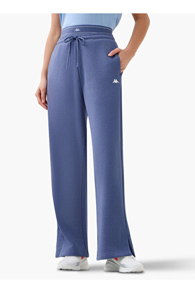 Kappa Slit Accent Flared Track Pants with Pockets