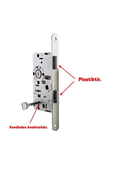 NZB Pvc Wc Bathroom Door Wooden Door Room Mortise Lock Body Lock Without Cylinder Without Barrel Self-Keyed