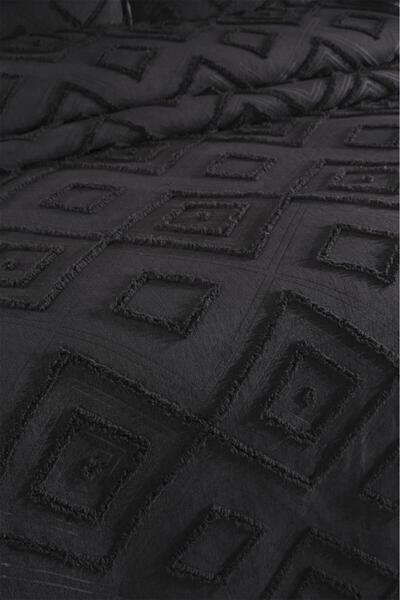 Çeyiz Diyarı Samira 2 Piece Single Pique Set Black