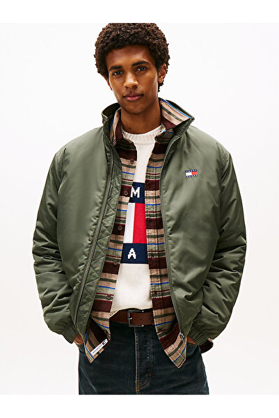 Tommy Hilfiger Erkek Marka Logolu Dik Yakalı Regular Fit Geri Dönüştürülmüş P...