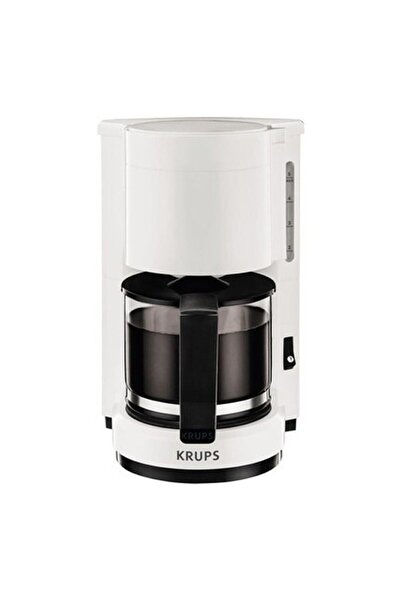 Krups F1830110 Aroma Kahve Makinesi, 6 Fincan, Beyaz/siyah