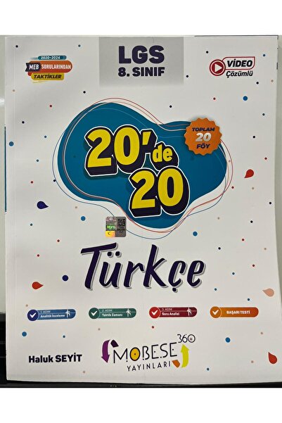 Limit Yayınları 8.SINIF TÜRKÇE DENEME 20X20 MOBESE YAYINLARI