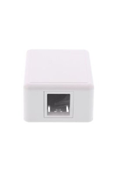 Well Wall socket, without Keystone, 1-port, white,