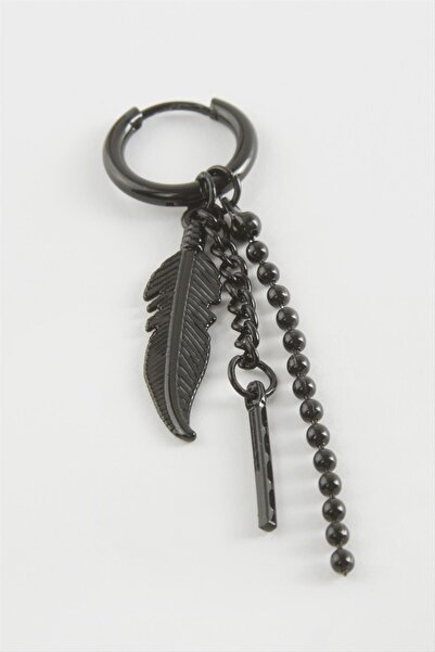 noip Yaprak Men's Steel Earrings