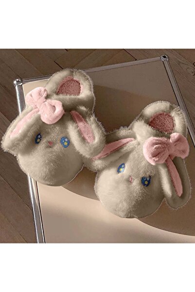 OEM Fluffy and warm slippers for children, funny rabbit pattern, C106