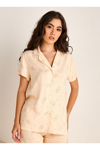 FAV Winnie The Pooh Print Viscose Pyjama Set