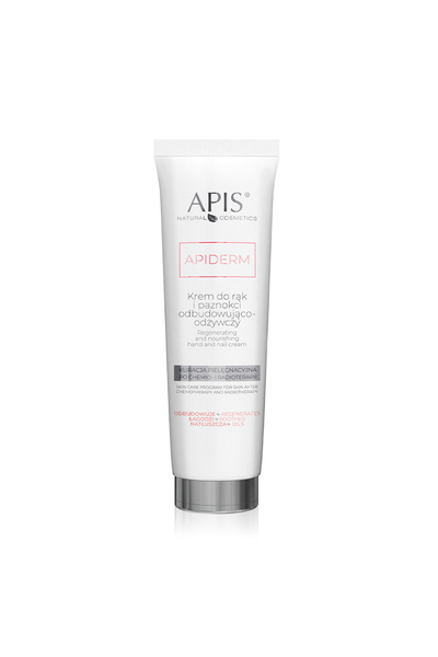 Apis Natural Cosmetics Crema de maini si unghii Apiderm reparatoare dupa chim...