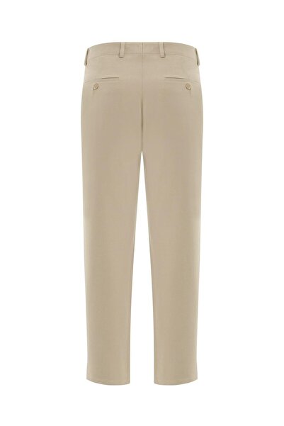 Plus Scorpion Men's Fabric Trousers Slim Fit – Black, Navy Blue, Beige, Light Grey, Anthracite, Mink – Flexible Comfortable Classic