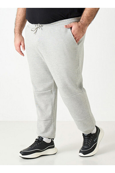 FAV Plus Size Panelled Joggers with Pockets and Drawstring Closure