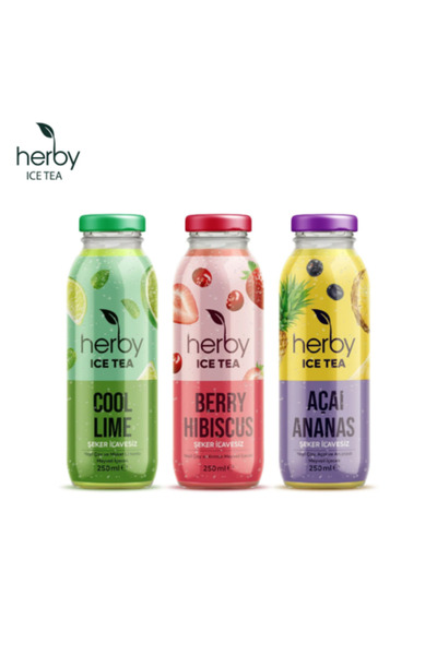 Herby شاي مثلج - متنوع (3 نكهات) 250 مل