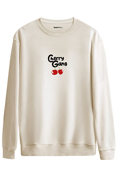 BetterThanCo Cherry Gang Принт Велосипедний комір Oversize Світшот