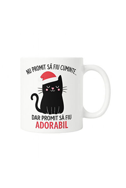 OEM Christmas Mug with Adorable Cat – Funny Gift, Funny Model, Tipo-Art