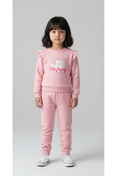 ALG Girls' Embroidery and Ruffle Detail Suit
