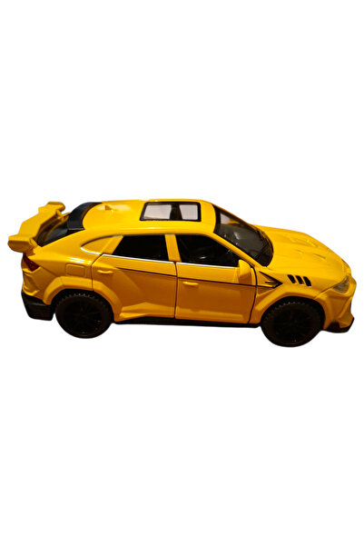 Vision XXI Lamborghini Urus Car, Metal Model, 1:32, Diecast, Spring Mechanism, 16cm, Yellow
