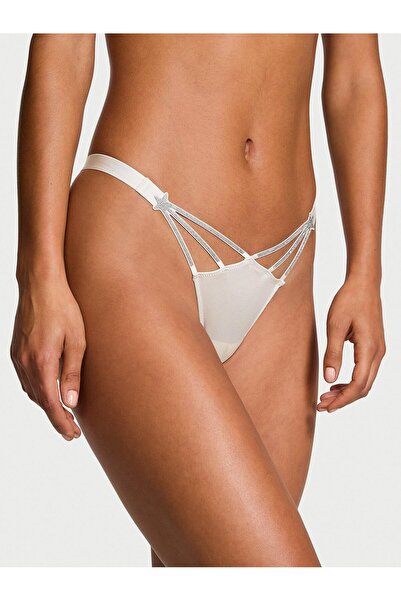 Victoria's Secret Starstruck Işıltılı Derin Bacak Kesim Tanga