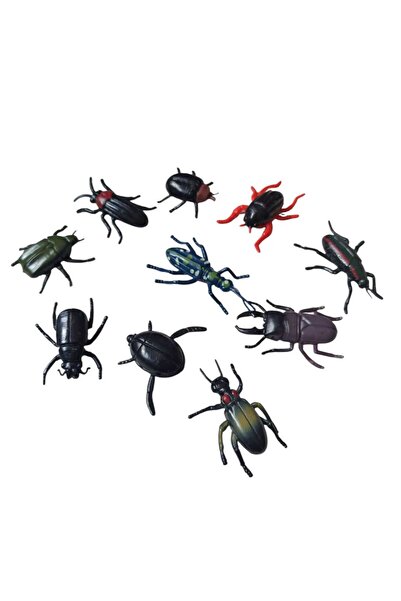Hureggo concept gerçek görünümlü gerçek boyutlu böcek seti 10'lu