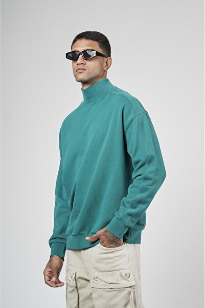 king brich Turtleneck Oversize Fit Men's Sweatshirt