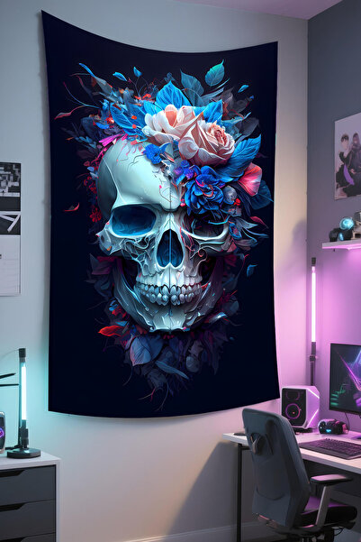 RUGRUMBA Tapiserie de perete de Halloween – Tematică pentru jucători, țesătur...