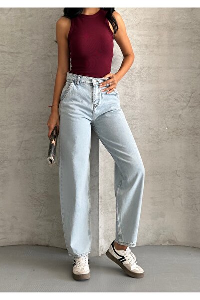 MARLİX جينز دينيم قطني 100% بقصة فضفاضة وواسعة