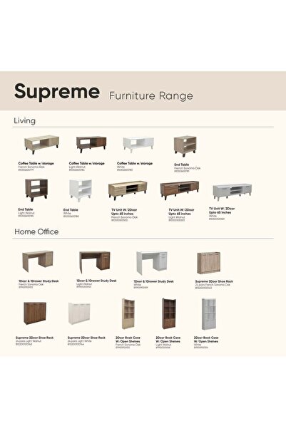 Danube Home Supreme 1-Door & 1-Drawer Study Desk - White, Engineered Wood, 2-Year Warranty, Modern Design
