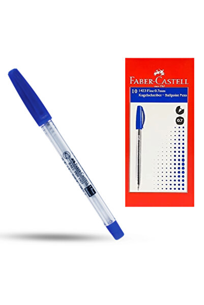 Faber Castell FC Ballpen 1423 Blue 1mm Box of 10